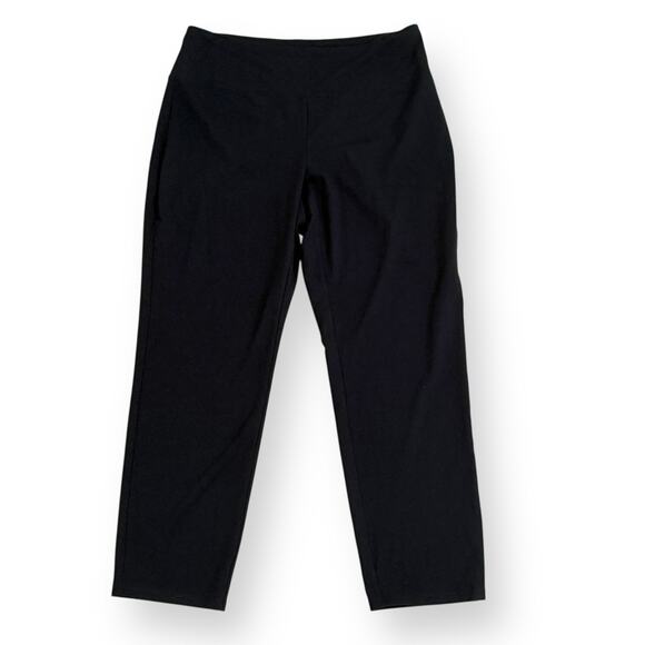 J. Jill Wearever Collection Pants Smooth Fit Slim Ankle Black Elastic Waist M - Picture 1 of 9